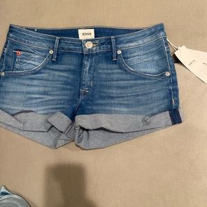 Hudson denim shorts HAMPTON cuffed short shorts